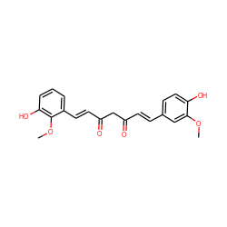 COc1cc(/C=C/C(=O)CC(=O)/C=C/c2cccc(O)c2OC)ccc1O ZINC000137725952