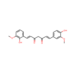 COc1cc(/C=C/C(=O)CC(=O)/C=C/c2cccc(OC)c2O)ccc1O ZINC000139406856