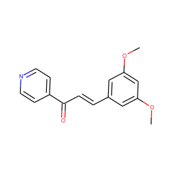 COc1cc(/C=C/C(=O)c2ccncc2)cc(OC)c1 ZINC000090525444