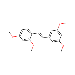 COc1cc(/C=C/c2ccc(OC)cc2OC)cc(OC)c1 ZINC000003875137