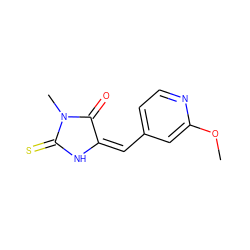 COc1cc(/C=C2/NC(=S)N(C)C2=O)ccn1 ZINC000474604954