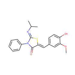 COc1cc(/C=C2\S/C(=N\C(C)C)N(c3ccccc3)C2=O)ccc1O ZINC000049783993