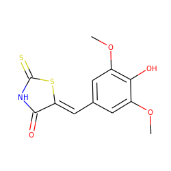 COc1cc(/C=C2\SC(=S)NC2=O)cc(OC)c1O ZINC000017024263