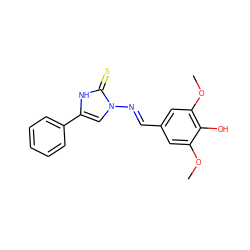 COc1cc(/C=N/n2cc(-c3ccccc3)[nH]c2=S)cc(OC)c1O ZINC000006497824