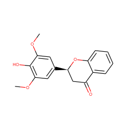 COc1cc([C@@H]2CC(=O)c3ccccc3O2)cc(OC)c1O ZINC000098083678
