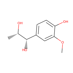 COc1cc([C@H](O)[C@H](C)O)ccc1O ZINC000015112849