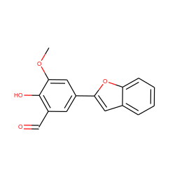 COc1cc(-c2cc3ccccc3o2)cc(C=O)c1O ZINC000169699611