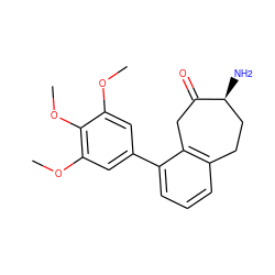 COc1cc(-c2cccc3c2CC(=O)[C@@H](N)CC3)cc(OC)c1OC ZINC000473082626