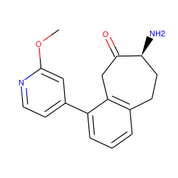 COc1cc(-c2cccc3c2CC(=O)[C@@H](N)CC3)ccn1 ZINC000473082472