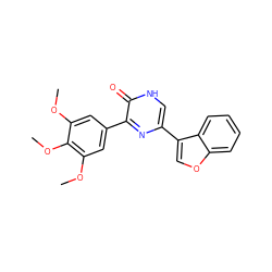 COc1cc(-c2nc(-c3coc4ccccc34)c[nH]c2=O)cc(OC)c1OC ZINC000299827288