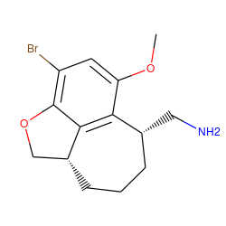 COc1cc(Br)c2c3c1[C@H](CN)CCC[C@@H]3CO2 ZINC000035049942