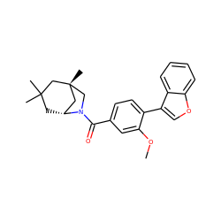 COc1cc(C(=O)N2C[C@]3(C)C[C@H]2CC(C)(C)C3)ccc1-c1coc2ccccc12 ZINC000049111314