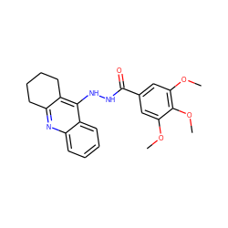 COc1cc(C(=O)NNc2c3c(nc4ccccc24)CCCC3)cc(OC)c1OC ZINC000014953134