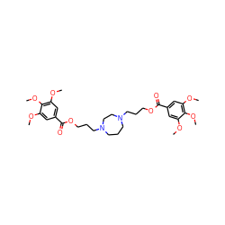 COc1cc(C(=O)OCCCN2CCCN(CCCOC(=O)c3cc(OC)c(OC)c(OC)c3)CC2)cc(OC)c1OC ZINC000022454221