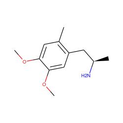 COc1cc(C)c(C[C@@H](C)N)cc1OC ZINC000006069804