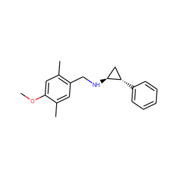 COc1cc(C)c(CN[C@H]2C[C@@H]2c2ccccc2)cc1C ZINC000113366511