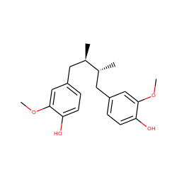 COc1cc(C[C@@H](C)[C@H](C)Cc2ccc(O)c(OC)c2)ccc1O ZINC000001863457