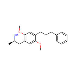 COc1cc(C[C@@H](C)N)c(OC)cc1CCCc1ccccc1 ZINC000013536451