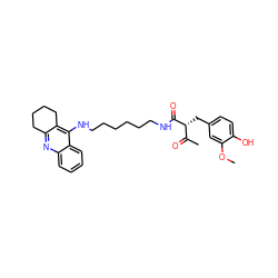 COc1cc(C[C@H](C(C)=O)C(=O)NCCCCCCNc2c3c(nc4ccccc24)CCCC3)ccc1O ZINC001772571881