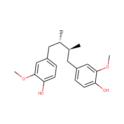 COc1cc(C[C@H](C)[C@@H](C)Cc2ccc(O)c(OC)c2)ccc1O ZINC000001863454