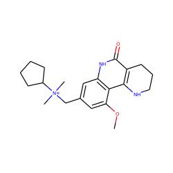 COc1cc(C[N+](C)(C)C2CCCC2)cc2[nH]c(=O)c3c(c12)NCCC3 ZINC000118733439