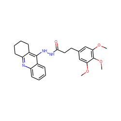 COc1cc(CCC(=O)NNc2c3c(nc4ccccc24)CCCC3)cc(OC)c1OC ZINC000014953181