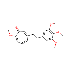 COc1cc(CCc2cccc(OC)c(=O)c2)cc(OC)c1OC ZINC000013837215