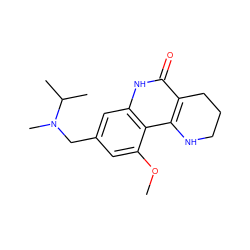 COc1cc(CN(C)C(C)C)cc2[nH]c(=O)c3c(c12)NCCC3 ZINC000118734402