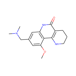 COc1cc(CN(C)C)cc2[nH]c(=O)c3c(c12)NCCC3 ZINC000118734490