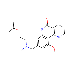 COc1cc(CN(C)CCOC(C)C)cc2[nH]c(=O)c3c(c12)NCCC3 ZINC000118733212