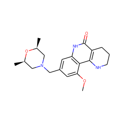 COc1cc(CN2C[C@H](C)O[C@H](C)C2)cc2[nH]c(=O)c3c(c12)NCCC3 ZINC000118734022