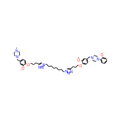 COc1cc(CN2CCN(C)CC2)ccc1OCCCc1cn(CCCCCCCCn2cc(CCCOc3ccc(CN4CCN(c5ccccc5OC)CC4)cc3OC)nn2)nn1 ZINC000150575505