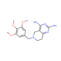 COc1cc(CN2CCc3nc(N)nc(N)c3C2)cc(OC)c1OC ZINC000005888718