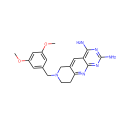 COc1cc(CN2CCc3nc4nc(N)nc(N)c4cc3C2)cc(OC)c1 ZINC000013492107