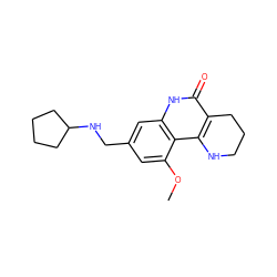 COc1cc(CNC2CCCC2)cc2[nH]c(=O)c3c(c12)NCCC3 ZINC000118734867