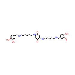 COc1cc(CNCCCCCCNC2=CC(=O)C(NCCCCCCNCc3ccc(O)c(OC)c3)=CC2=O)ccc1O ZINC000101412750