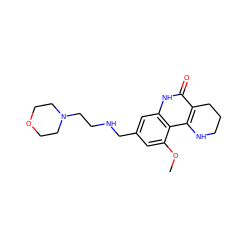 COc1cc(CNCCN2CCOCC2)cc2[nH]c(=O)c3c(c12)NCCC3 ZINC000118734213