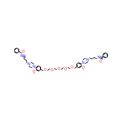 COc1cc(COCCOCCOCCOCCOCc2ccc(N3CCN(CCCCNC(=O)c4ccccc4)CC3)c(OC)c2)ccc1N1CCN(CCCCNC(=O)c2ccccc2)CC1 ZINC000150591484