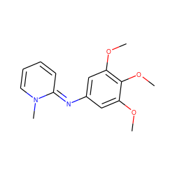 COc1cc(N=c2ccccn2C)cc(OC)c1OC ZINC000334157766