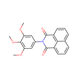 COc1cc(N2C(=O)c3cccc4cccc(c34)C2=O)cc(OC)c1OC ZINC000071331210