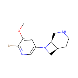 COc1cc(N2C[C@@H]3CCNC[C@@H]32)cnc1Br ZINC000035080266