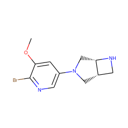 COc1cc(N2C[C@H]3CN[C@H]3C2)cnc1Br ZINC000028866092