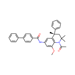 COc1cc(NC(=O)c2ccc(-c3ccccc3)cc2)cc2c1N(C(C)=O)C(C)(C)C[C@@]2(C)c1ccccc1 ZINC000013611435