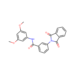 COc1cc(NC(=O)c2cccc(N3C(=O)c4ccccc4C3=O)c2)cc(OC)c1 ZINC000015075774