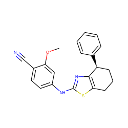 COc1cc(Nc2nc3c(s2)CCC[C@@H]3c2ccccc2)ccc1C#N ZINC000073195701