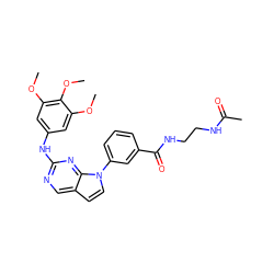 COc1cc(Nc2ncc3ccn(-c4cccc(C(=O)NCCNC(C)=O)c4)c3n2)cc(OC)c1OC ZINC000036348751