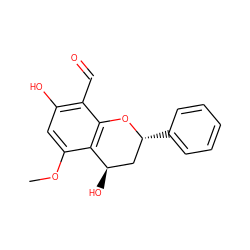 COc1cc(O)c(C=O)c2c1[C@H](O)C[C@@H](c1ccccc1)O2 ZINC000103298374