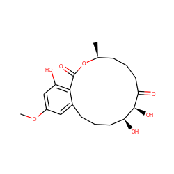 COc1cc(O)c2c(c1)CCC[C@H](O)[C@H](O)C(=O)CCC[C@H](C)OC2=O ZINC001772612172