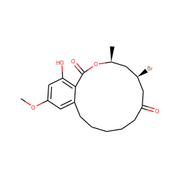 COc1cc(O)c2c(c1)CCCCCC(=O)C[C@H](Br)C[C@H](C)OC2=O ZINC000066075531