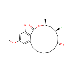 COc1cc(O)c2c(c1)CCCCCC(=O)C[C@H](Cl)C[C@H](C)OC2=O ZINC000066065894